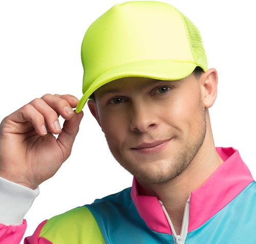 Trucker Pet Neon Geel (voorbeeld man)