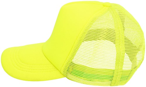 Trucker Pet Neon Geel (zijkant)