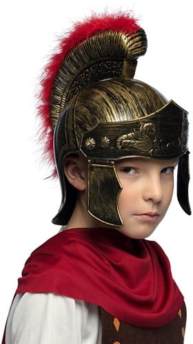 Romeinse Helm Goud Kind