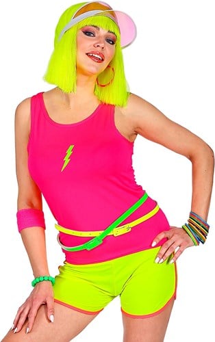 Dames Hemdje Neon Pink (Tanktop)