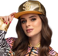 Gouden Pet met Dollar (vrouw)