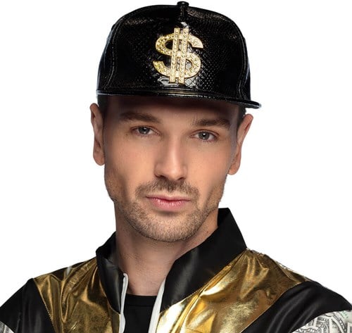 Zwarte Pet met Dollar