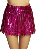 Mini Rokje Pailletten Pink voor dames (1)