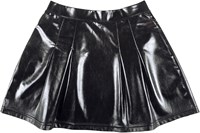 Mini Rokje Metallic Zwart voor dames (detail)