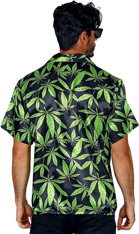 Reggae Blouse Cannabis voor heren (achterkant)