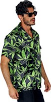 Reggae Blouse Cannabis voor heren (zijkant)