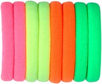 Neon Haarbandjes Disco Eighties - 8st (product 2)