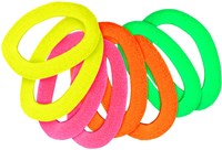 Neon Haarbandjes Disco Eighties - 8st (product)