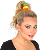 Neon Haarbandjes Disco Eighties - 8st (voorbeeld)