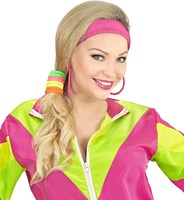 Neon Haarbandjes Disco Eighties - 8st