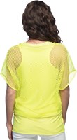 Visnet Top Neon Geel - M/L (achterkant)