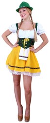 Tiroler Dirndl Groen-Geel