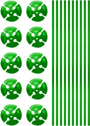Ballonstokjes Groen (per stuk)