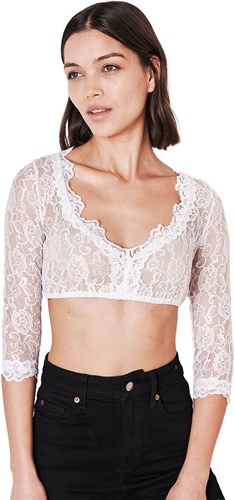 Dirndl Blouse Cassandra 3/4 Mouw Ecru