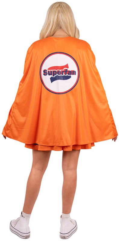 Dameskostuum Superfan Oranje (achterkant)