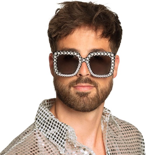 Bril Bling Bling Zwart (man)