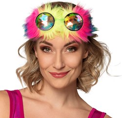 Festival Bril Neon Rave Caleidoscoop