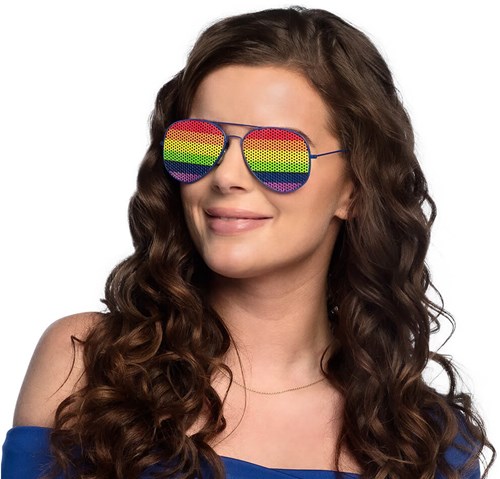 Regenboog Bril Pride (voorbeeld)