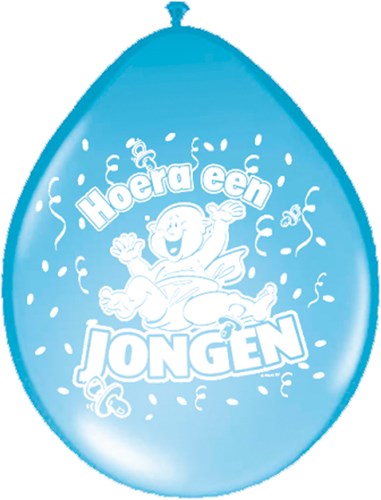Ballonnen Hoera een Jongen