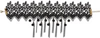 Halsband/Choker met Zwarte Parels (alleen product)
