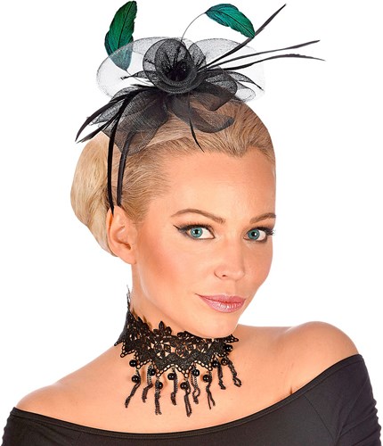 Halsband/Choker met Zwarte Parels