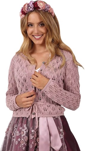 Dames Trachten Vest Florentine Roze