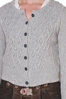 Dames Trachten Vest Wanda Lichtgrijs (detail)