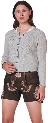 Dames Trachten Vest Wanda Lichtgrijs