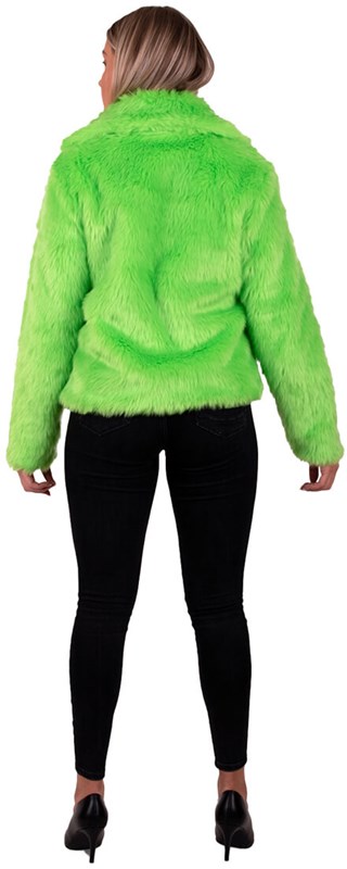 Carnavals Bontjas Neon Groen voor dames (achterkant)