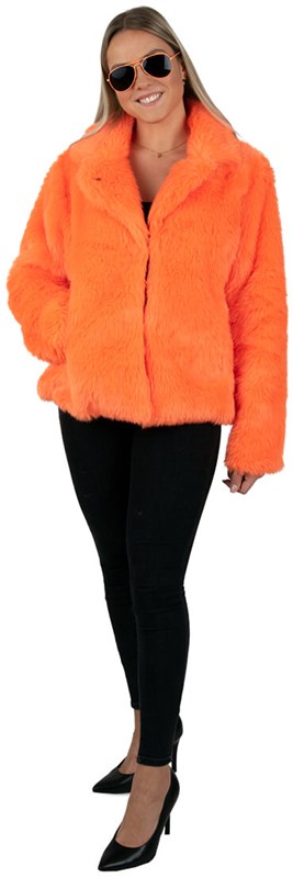 Carnavals Bontjas Neon Oranje voor dames