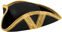 Piratenhoed Driesteek Zwart-Goud (product)