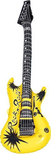 Opblaasbare Gitaar Geel (100cm)