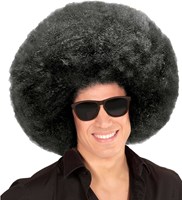 Zwarte Afro Pruik - Extra Groot (man)