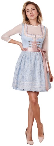 Dirndl Romi Licht Blauw (50cm) - 2dlg.