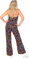 Jumpsuit Disco Seventies Flower Power (achterkant)