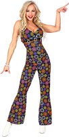 Jumpsuit Disco Seventies Flower Power