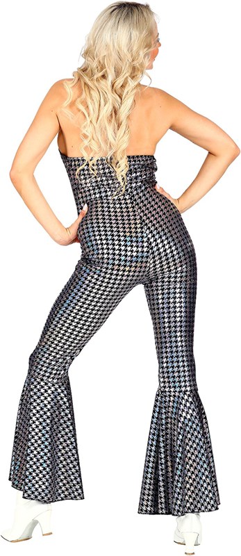 Jumpsuit Disco Seventies Holografic Flash (achterkant)