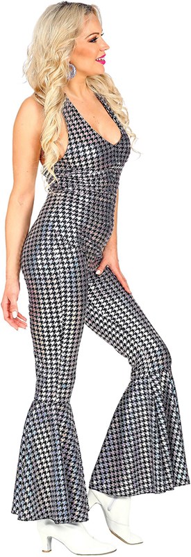 Jumpsuit Disco Seventies Holografic Flash (zijkant)