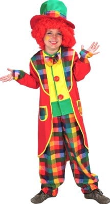 Kinderkostuum Clown Appie (met hoed) 