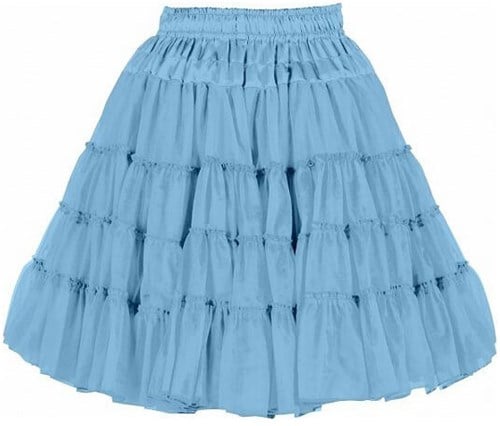 Licht Blauwe Petticoat 2 Laags Luxe