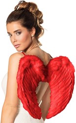 Engelen Vleugels Rood met Marabou (50x35cm)