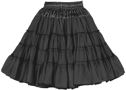 Zwarte Petticoat 3 Laags Luxe