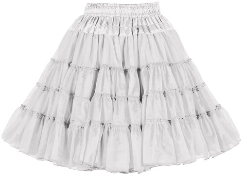 Witte Petticoat 3 Laags Luxe