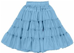 Licht Blauwe Petticoat 3 Laags Luxe