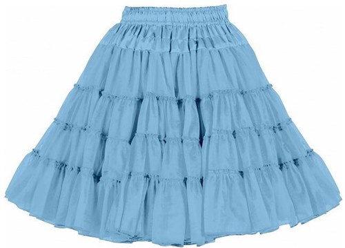 Licht Blauwe Petticoat 3 Laags Luxe