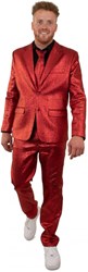Herenkostuum Metallic Rood Luxe