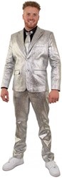 Herenkostuum Metallic Zilver Luxe