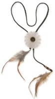 Hoofdbandje Hippie Witte Bloem en Veren