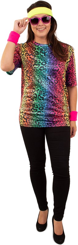T-Shirt Neon Panterprint (vrouw)