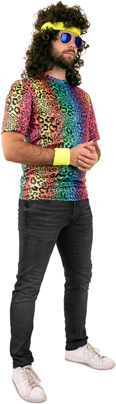 T-Shirt Neon Panterprint (zijkant)